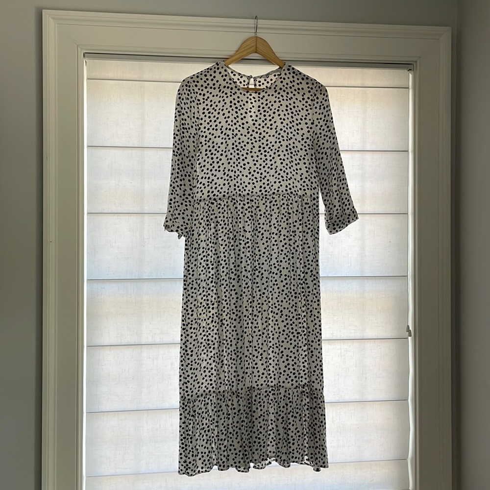 Zara polka dot maxi dress